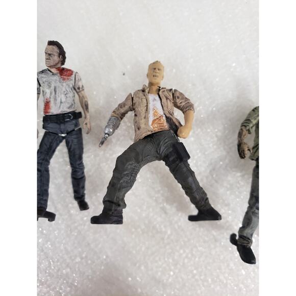 Lot 5 Walking Dead McFarlane Construction Building Set Rick Grimes Myrle Zombie - Picture 5 of 9